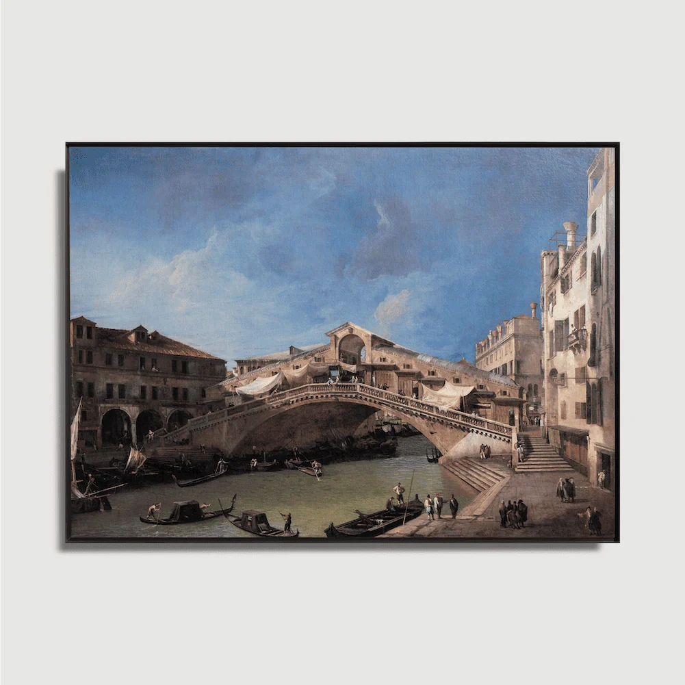 Giovanni Antonio Canal - Le pont du Rialto vu du sud - LITO Masters
